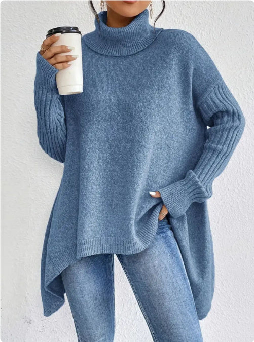 Warm Pullover Sweater for Women - Cozy Women's Warm Pullover Sweater