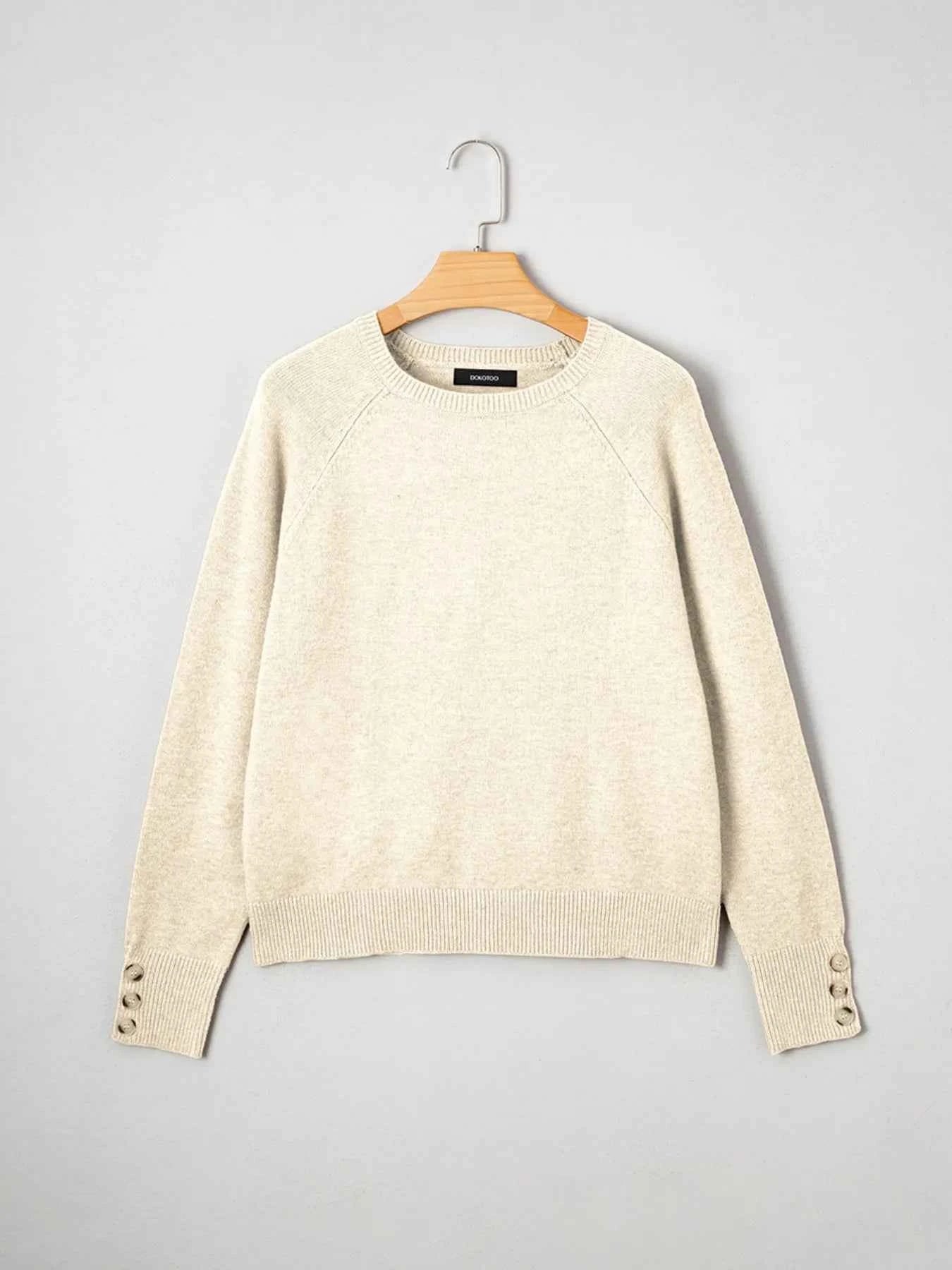Crew Neck Long Sleeve Sweater