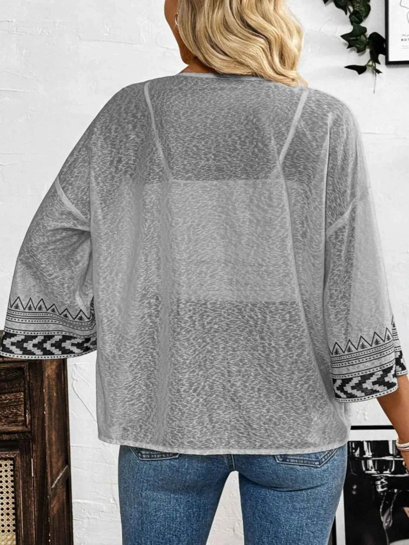 Open Front Kimono Cardigan