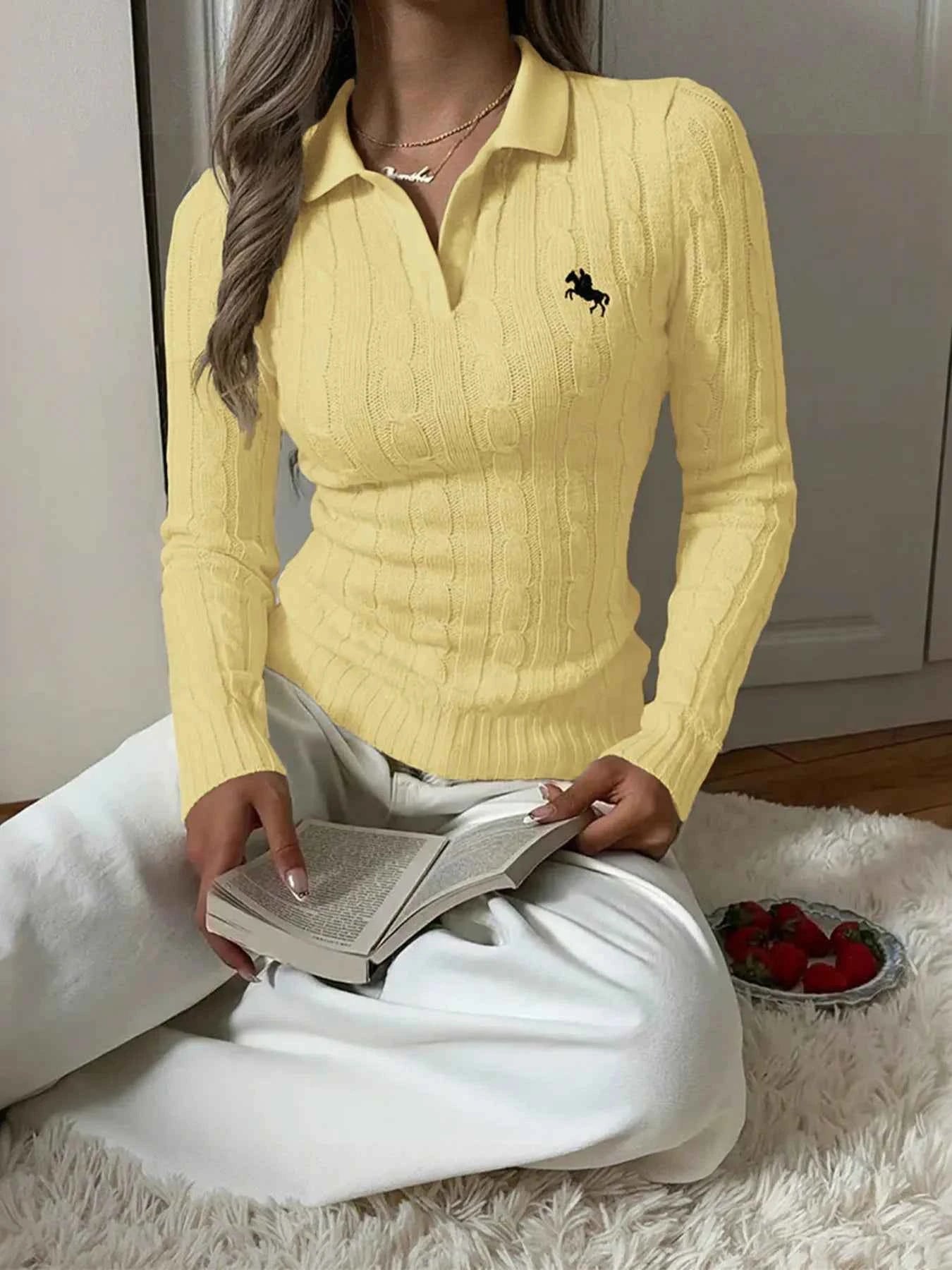 Cable Knit Long Sleeve Sweater