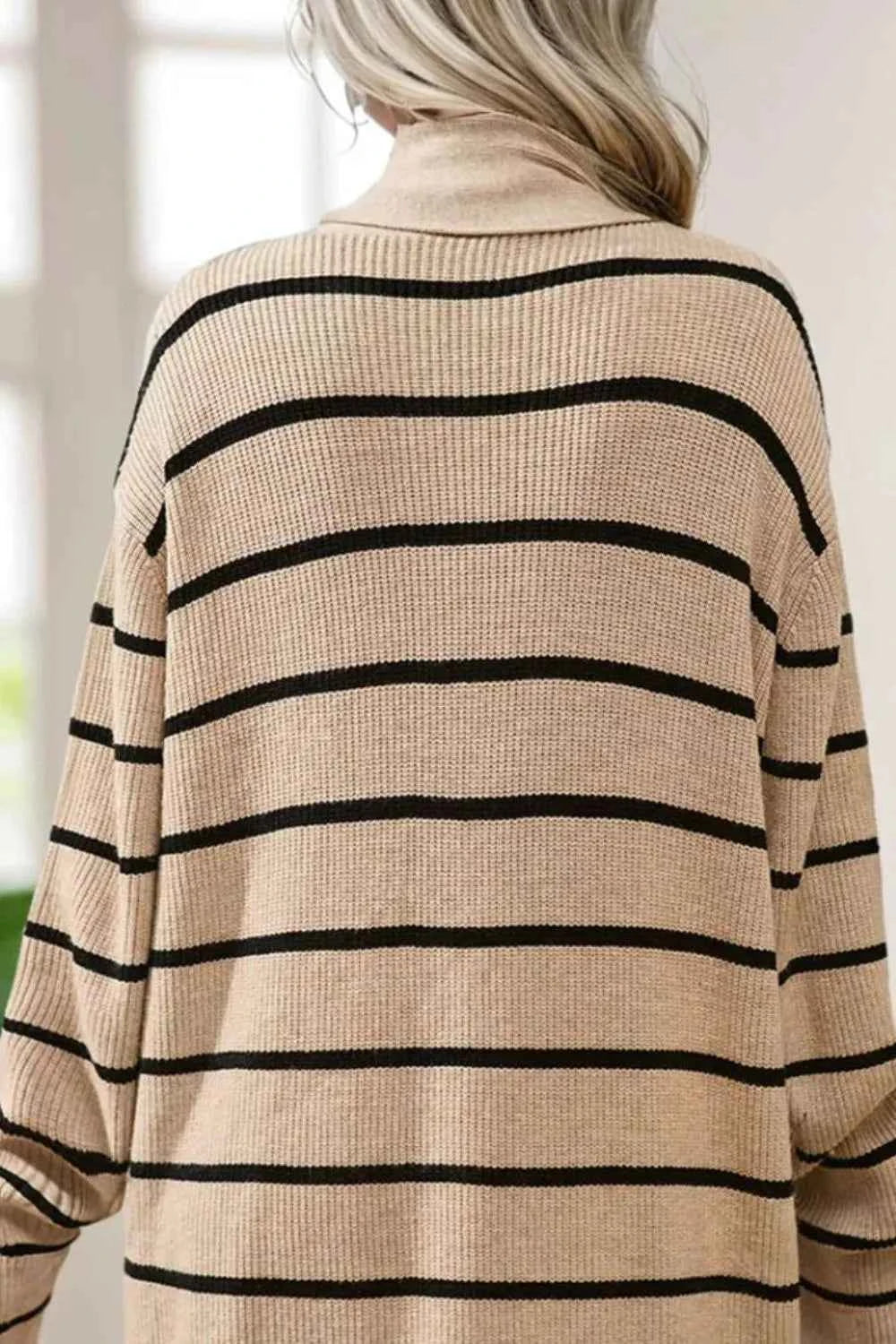 Open Front Long Sleeve Cardigan