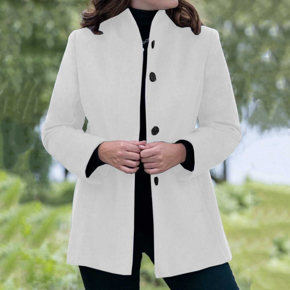 Slim-fit Woolen Coat