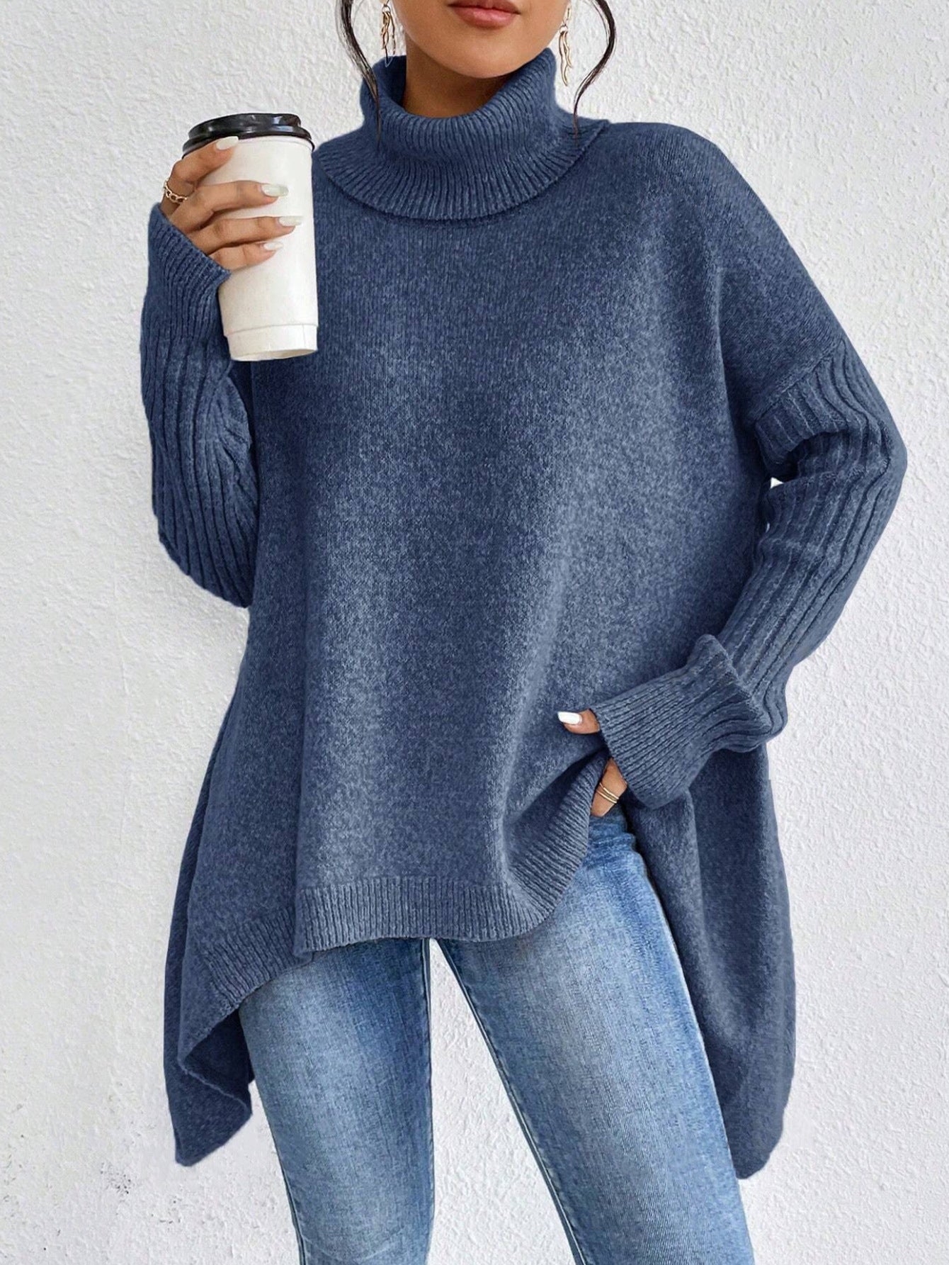 Warm Pullover Sweater for Women - Cozy Women's Warm Pullover Sweater