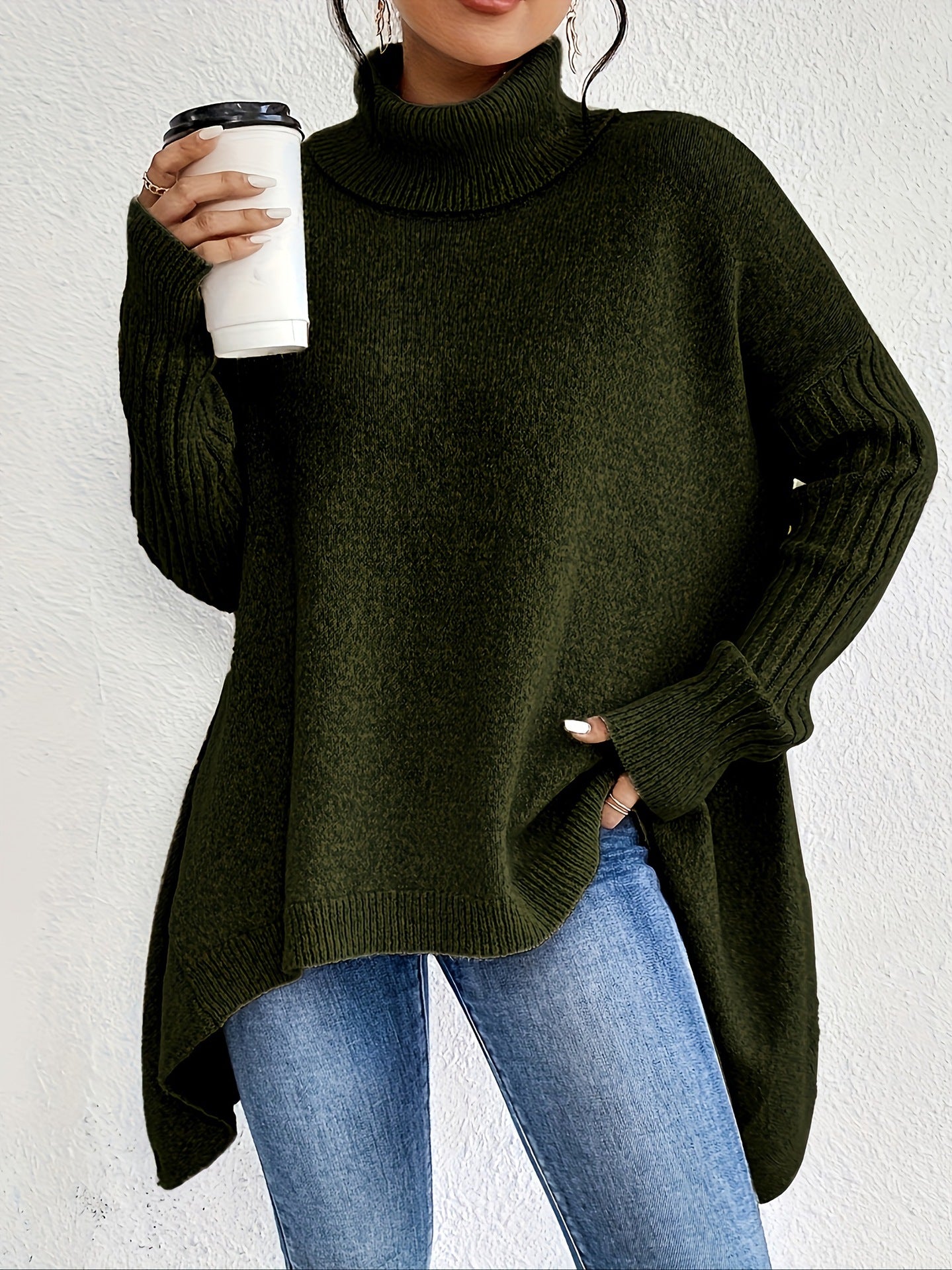 Warm Pullover Sweater for Women - Cozy Women's Warm Pullover Sweater