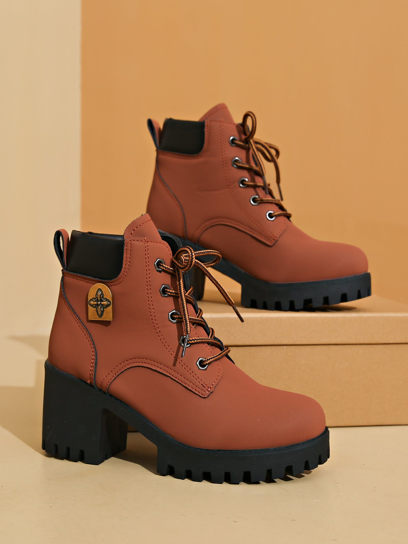 Thick Bottom Chunky Heel Shoes for Stylish Comfort