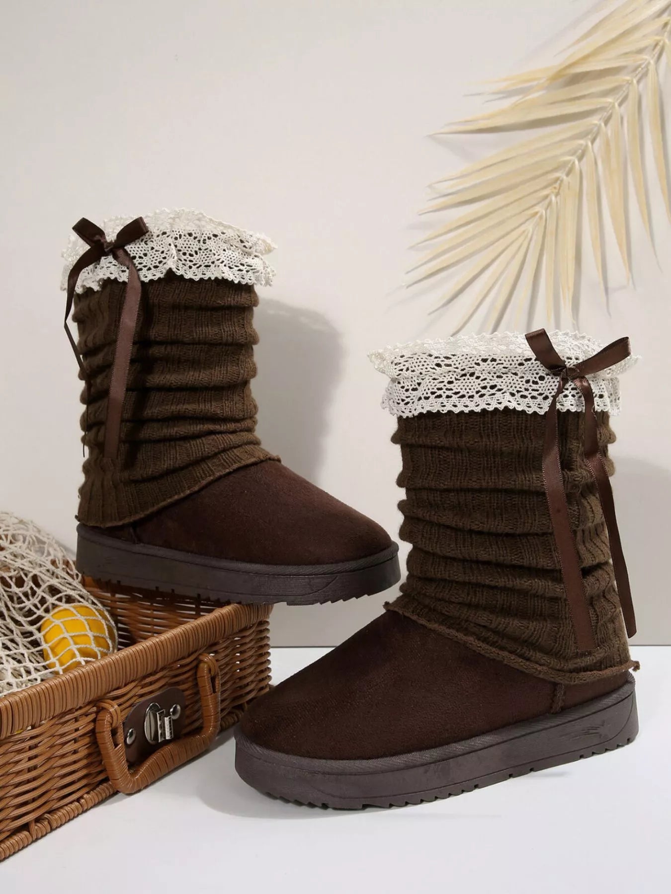Round Toe Platform Boots - SUBSTYEL
