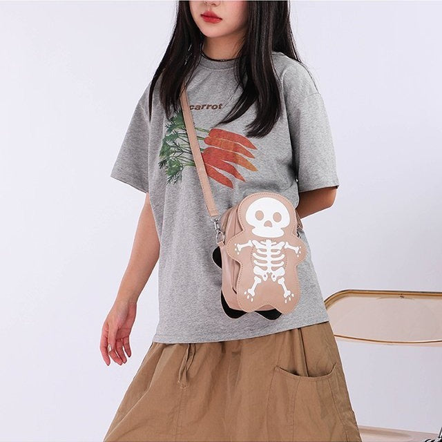Halloween Skull Shoulder Bag - Y2K Fashion Statement