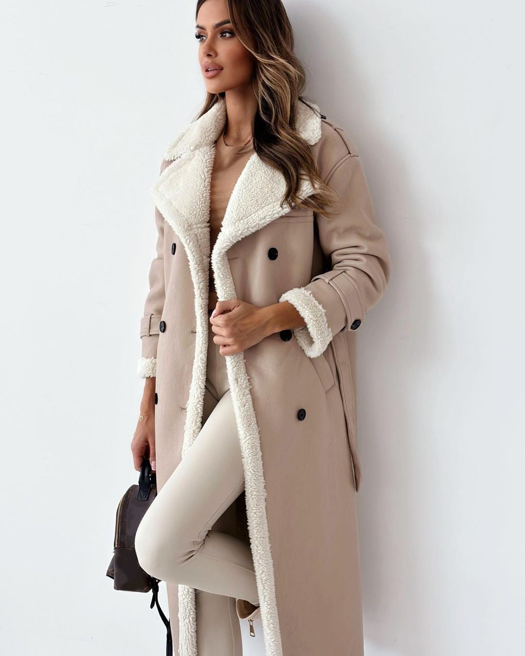 Winter Trench Coat for Women - Stylish Long Outerwear for Cold Weather