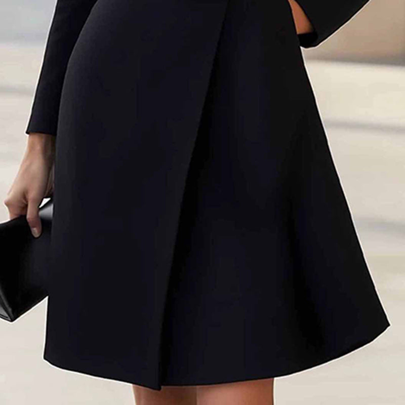 Elegant High Waist Belted Midi Dress - Stylish and Versatile Fashion Essential