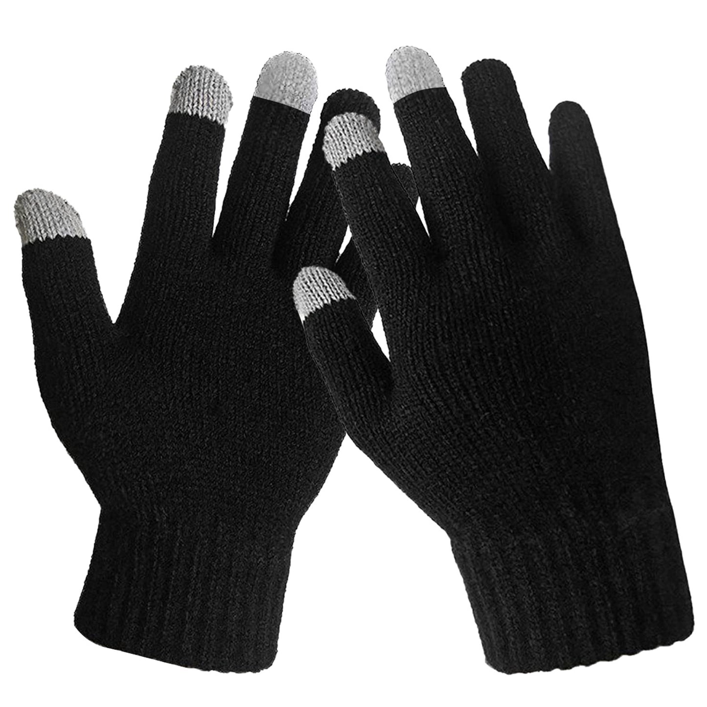 Touch Screen Gloves for Running - Knitted Gloves for Warmth and Comfort