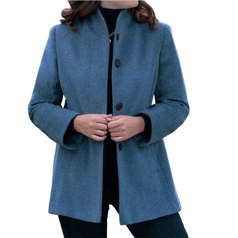 Slim-fit Woolen Coat