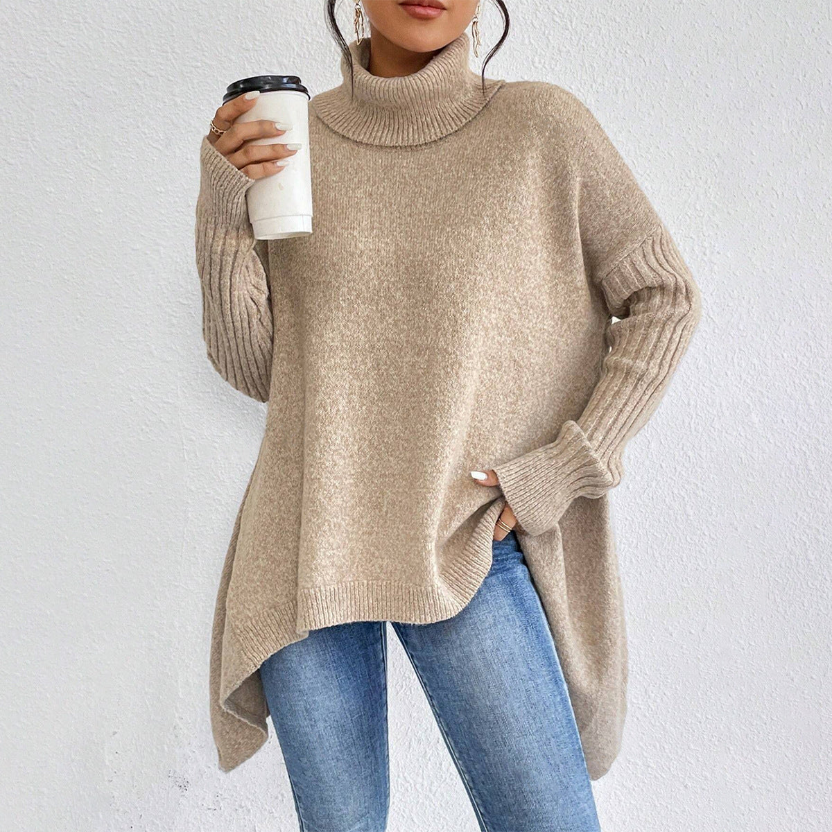 Warm Pullover Sweater for Women - Cozy Women's Warm Pullover Sweater