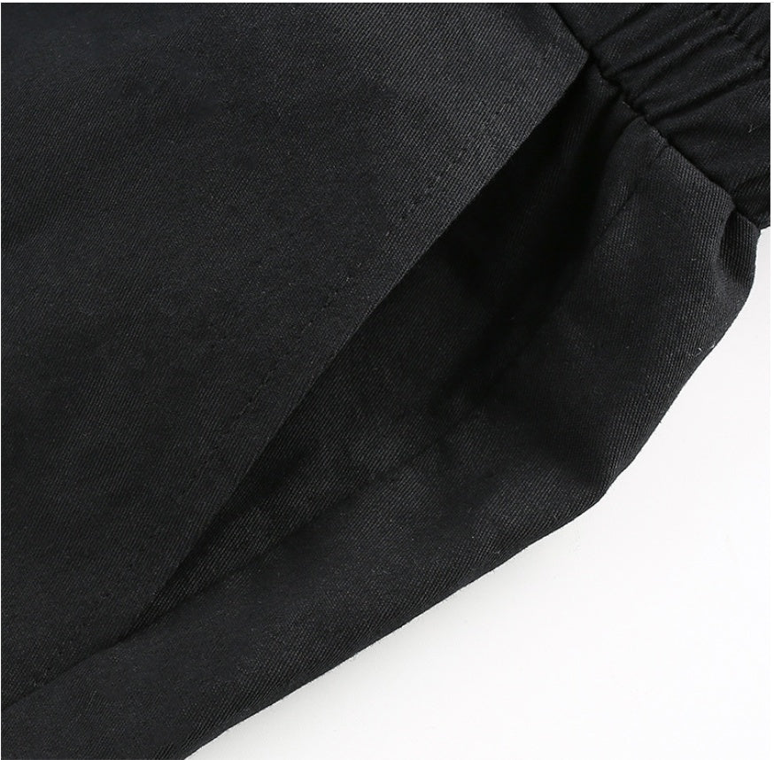 Close-up of a black fabric with a white background