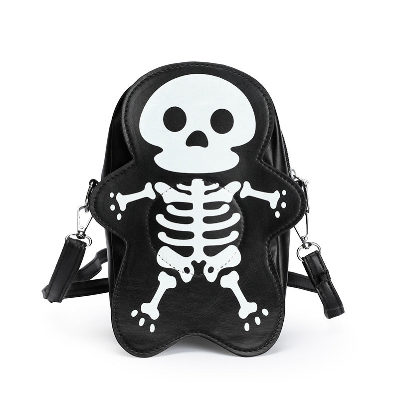 Halloween Skull Shoulder Bag - Y2K Fashion Statement
