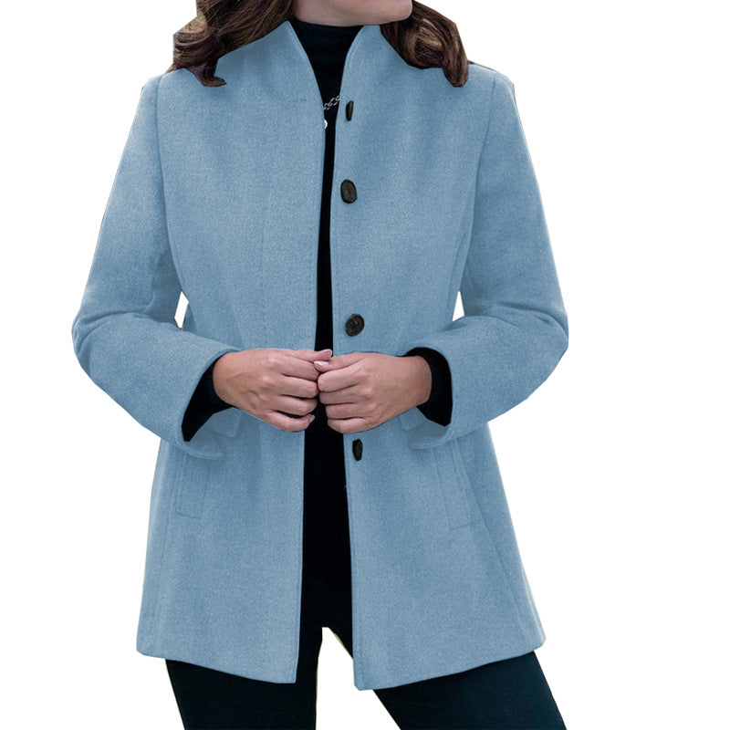 Slim-fit Woolen Coat