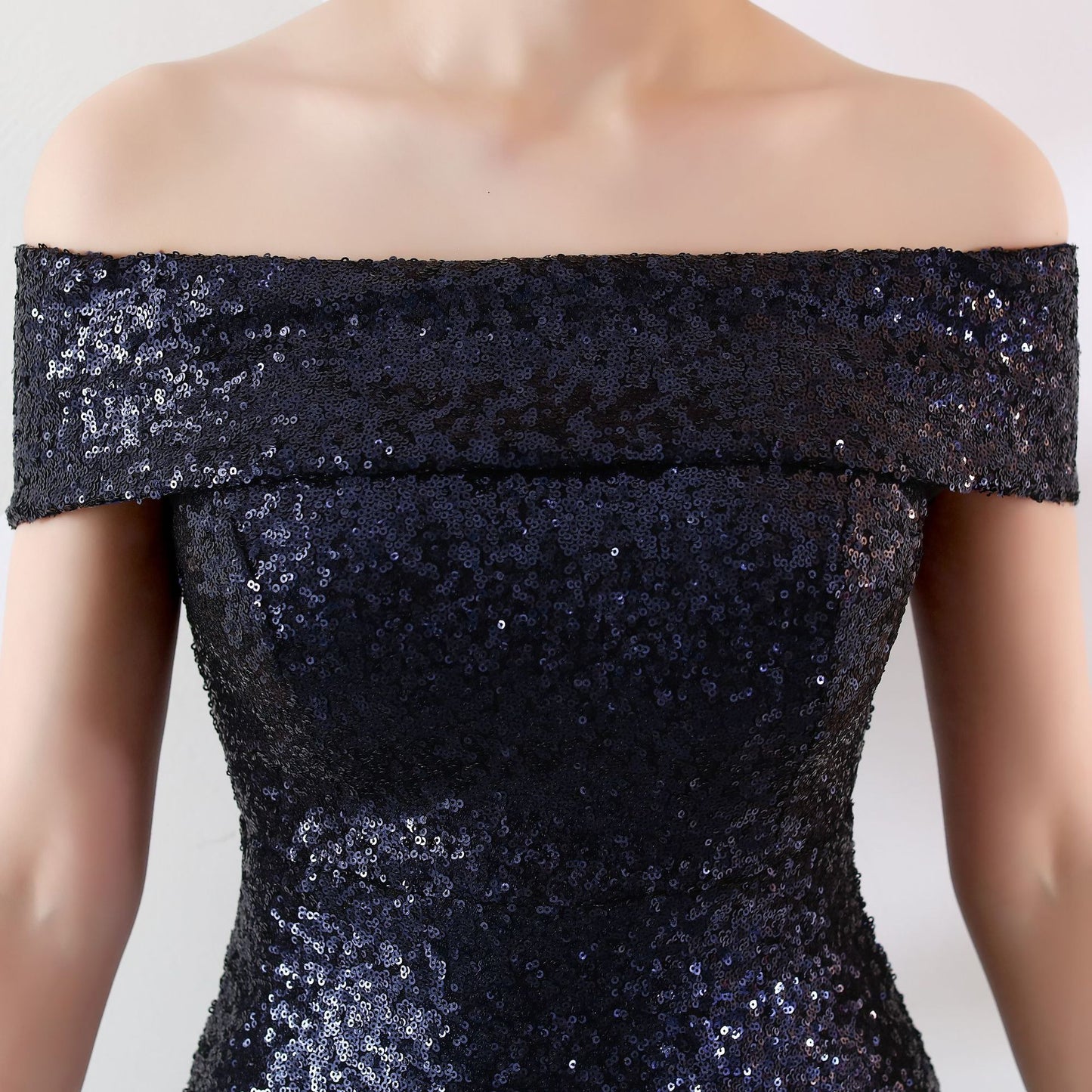 Long Slimming Party Dress for Elegant Evening Wear