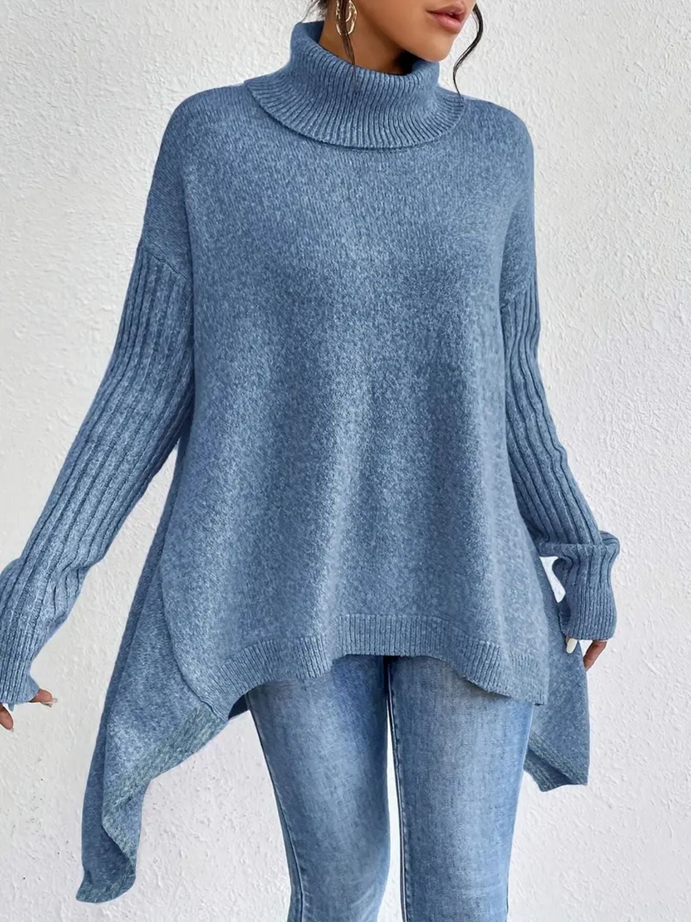 Warm Pullover Sweater for Women - Cozy Women's Warm Pullover Sweater