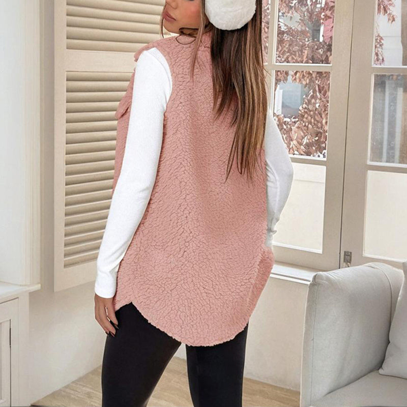 Women's Sleeveless Wool Vest for Casual & Fall Outfits