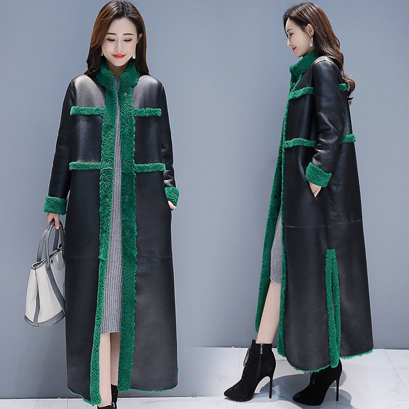 Thick Lamb Wool Coat For Women