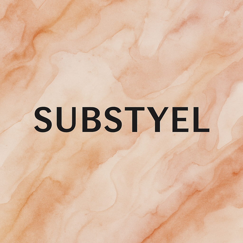 Marble-like background with 'SUBSTYEL' text in the center
