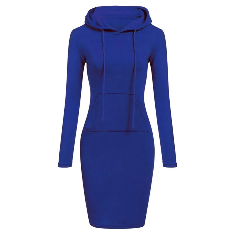 Autumn Hooded Dresses for Women - Cozy Seasonal Fashion