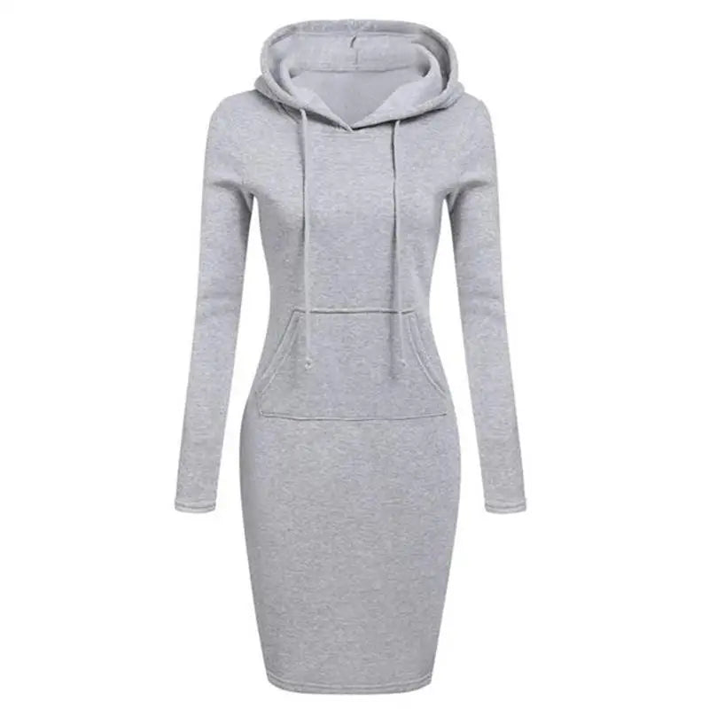 Autumn Hooded Dresses for Women - Cozy Seasonal Fashion