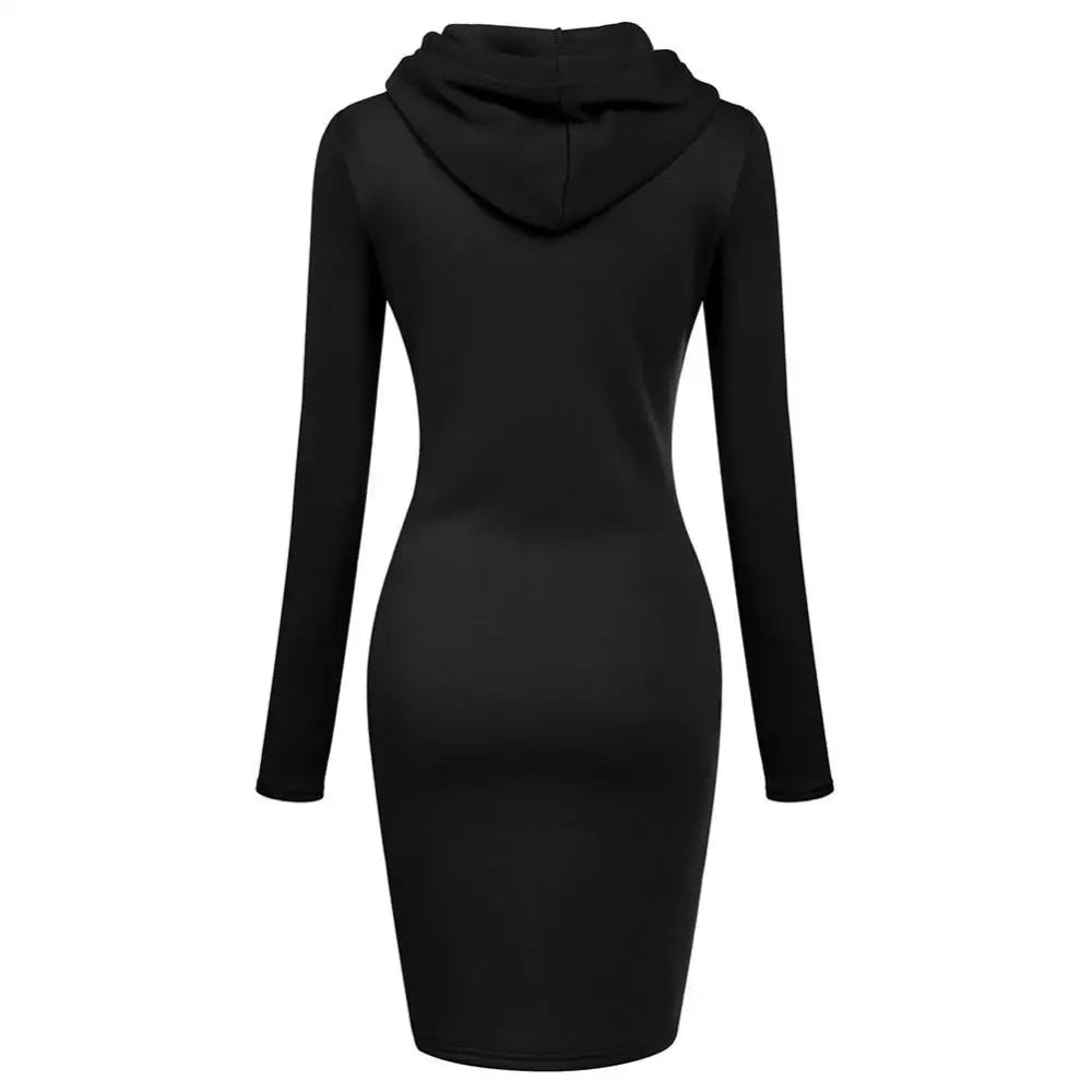 Autumn Hooded Dresses for Women - Cozy Seasonal Fashion