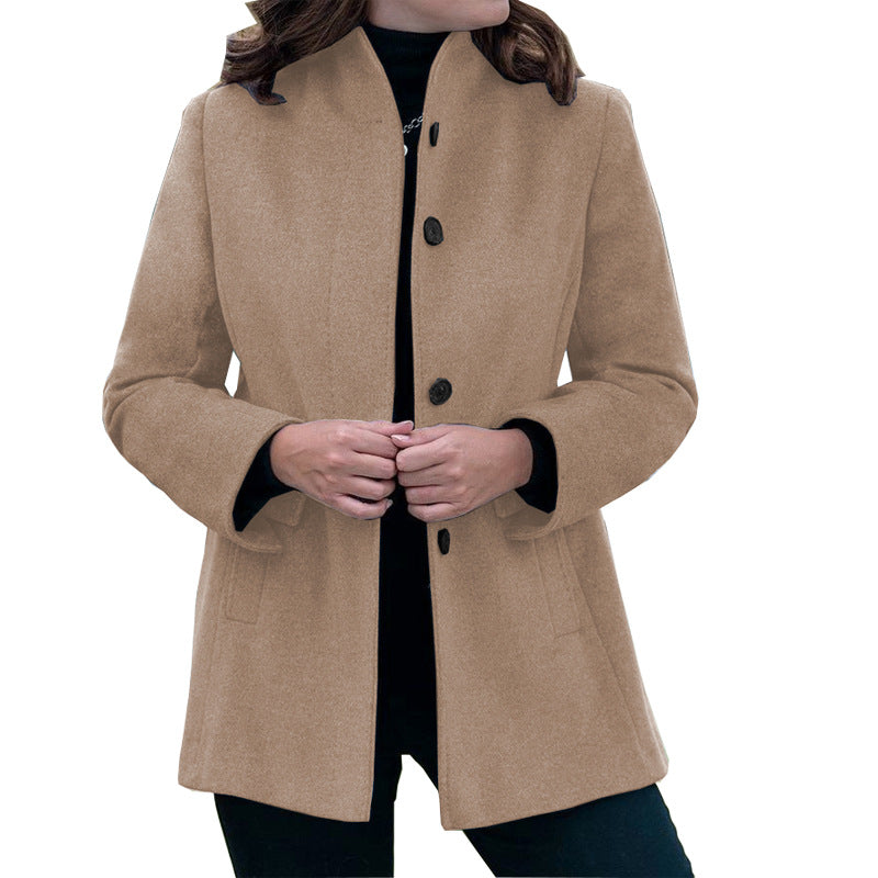 Slim-fit Woolen Coat