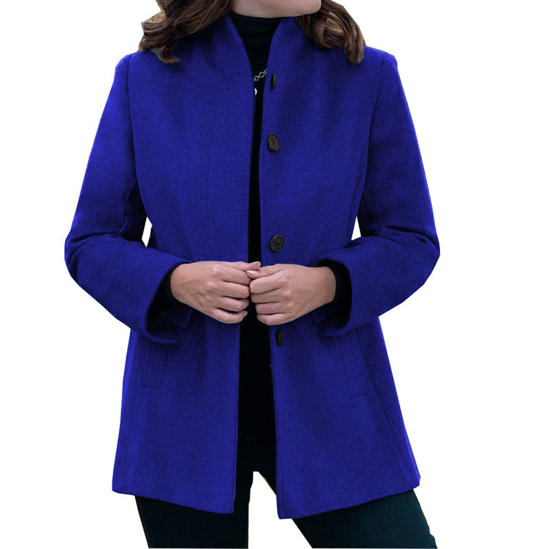Slim-fit Woolen Coat
