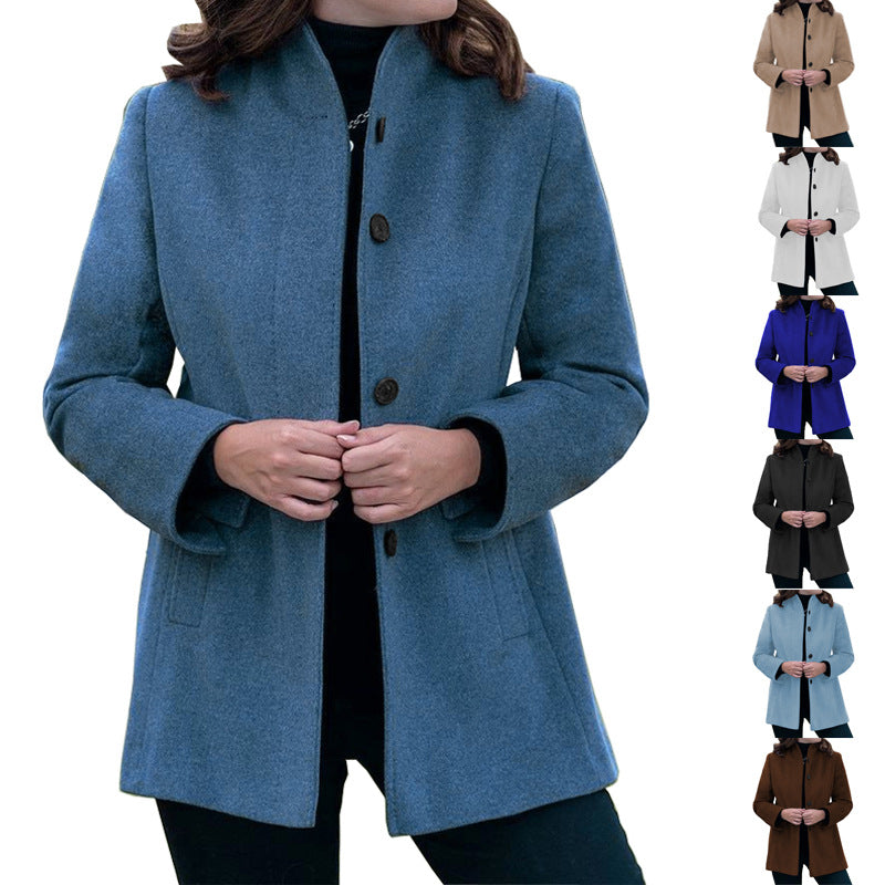 Slim-fit Woolen Coat
