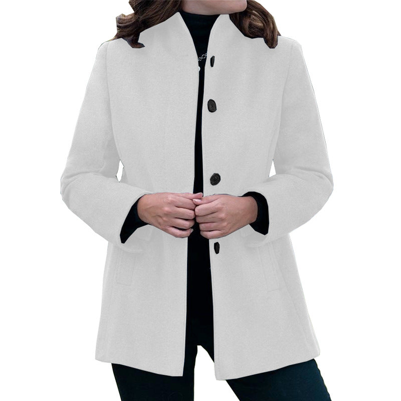 Slim-fit Woolen Coat