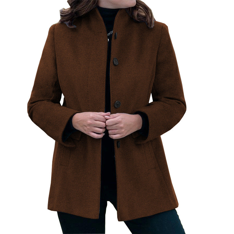 Slim-fit Woolen Coat