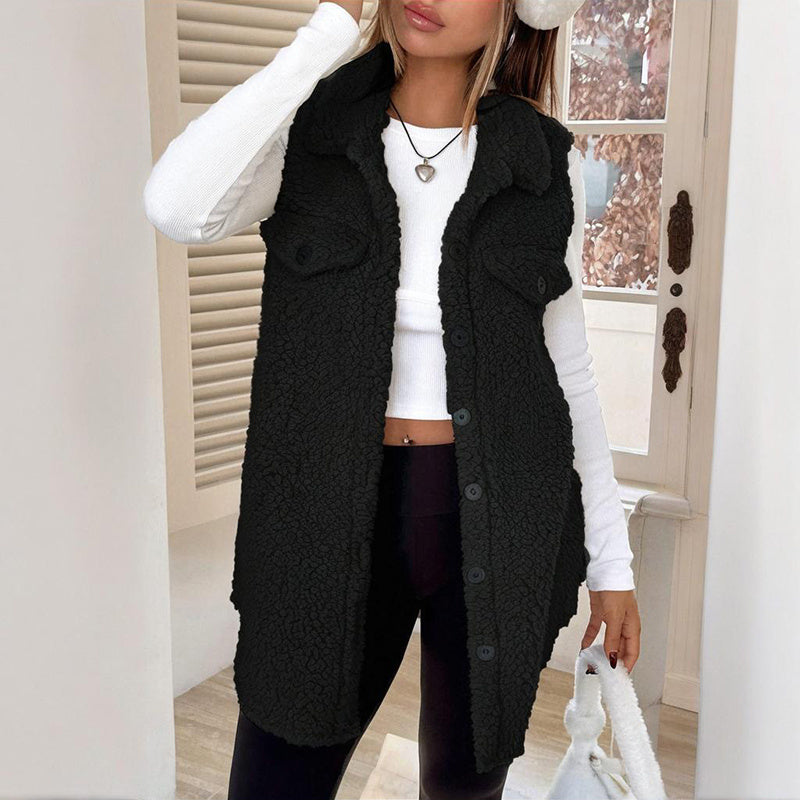 Women's Sleeveless Wool Vest for Casual & Fall Outfits
