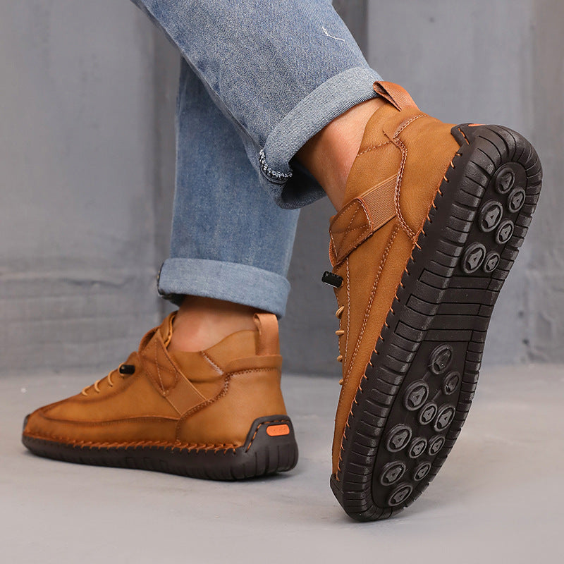 Fashion Leather Outdoor Boots for Stylish Adventures