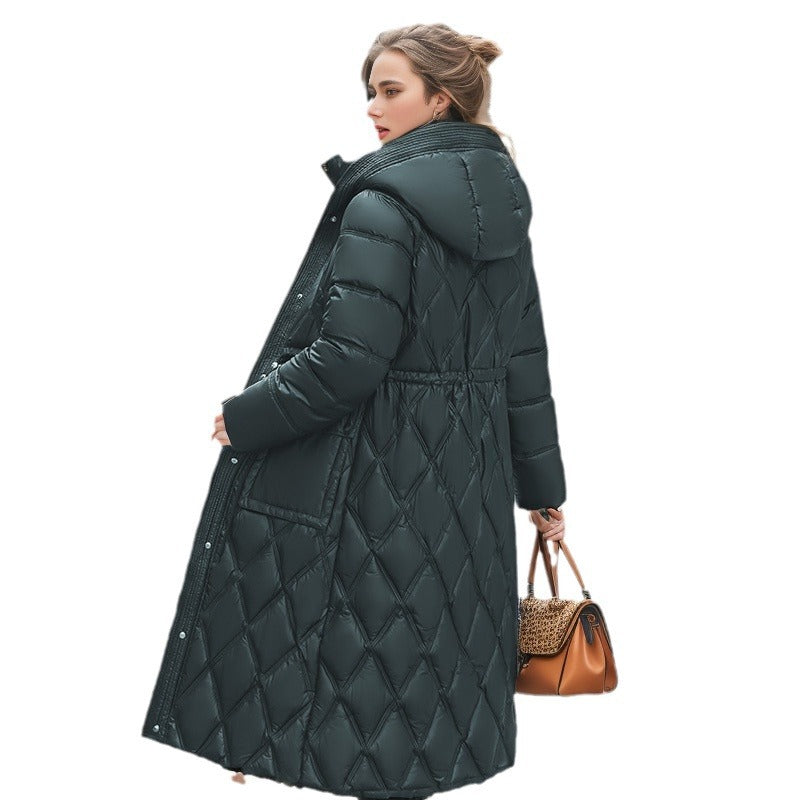 Hooded Winter Down Jacket for Women - Stylish & Warm